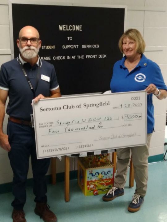 Check to District 186